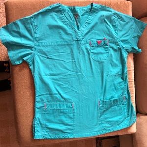 Size Small teal and hot pink Scrubs💖